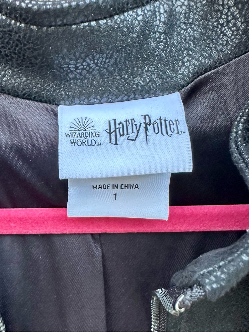 Torrid x Harry Potter ✨Faux Suede ✨ Black Embroidered Coat ✨ Size 1 (14/16) - Picture 7 of 17